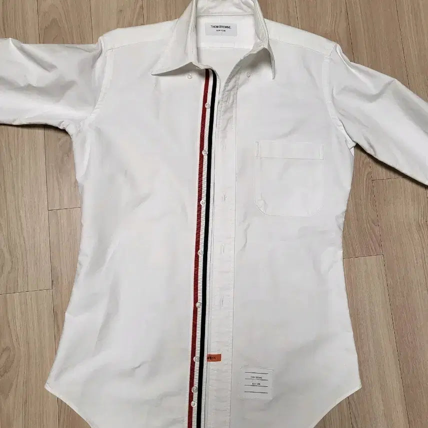 [BUNJANG] Thom Browne Tricolor Tab White Shirt Size 0 / 톰브라운 삼선탭 화이트 셔츠 0사이즈