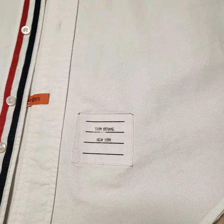 [BUNJANG] Thom Browne Tricolor Tab White Shirt Size 0 / 톰브라운 삼선탭 화이트 셔츠 0사이즈