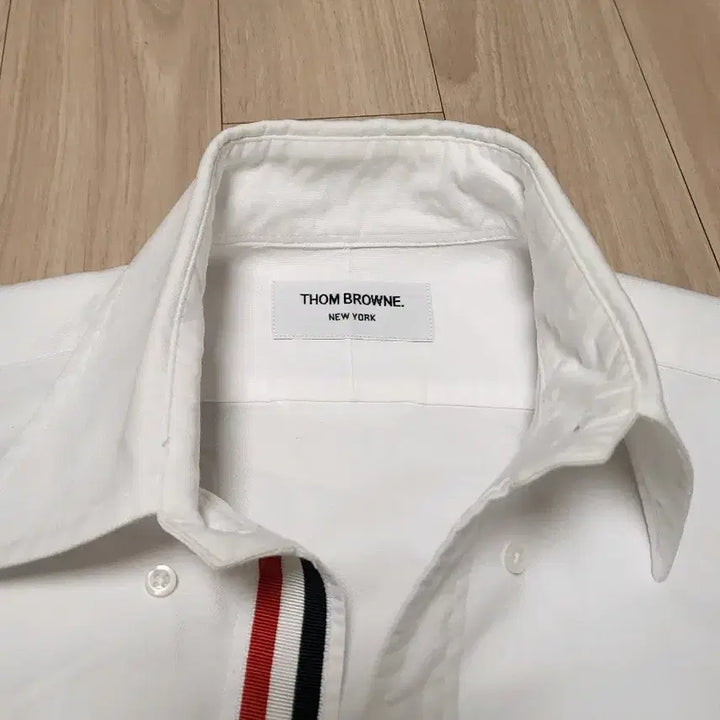 [BUNJANG] Thom Browne Tricolor Tab White Shirt Size 0 / 톰브라운 삼선탭 화이트 셔츠 0사이즈
