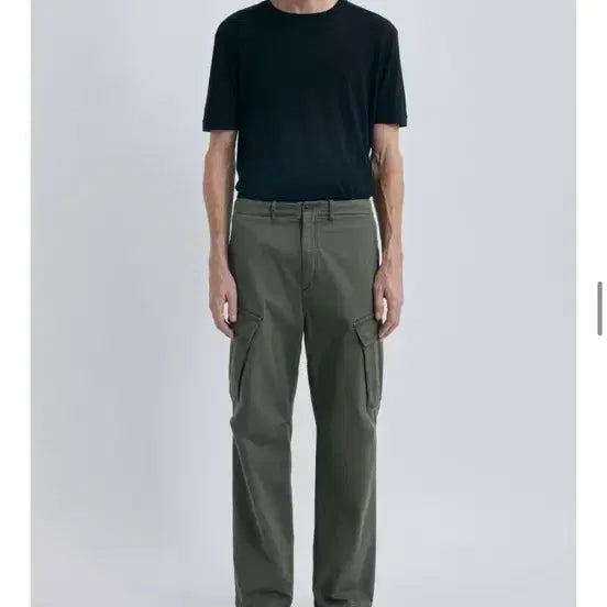 [BUNJANG] Pottery Garment Washed Cargo Pants (Khaki, Size 2) / 포터리 가먼트 워시드 카고 팬츠 카키 2사이즈