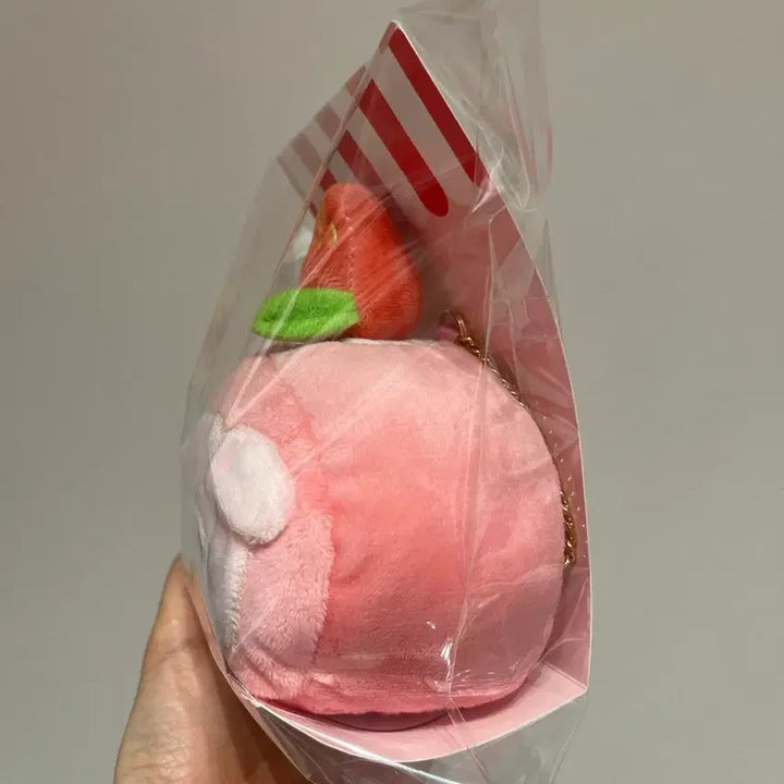 [BUNJANG] Sanrio My Melody Strawberry Roll Cake Pouch Keychain / 산리오 마이멜로디 딸기 롤케이크 파우치 키링