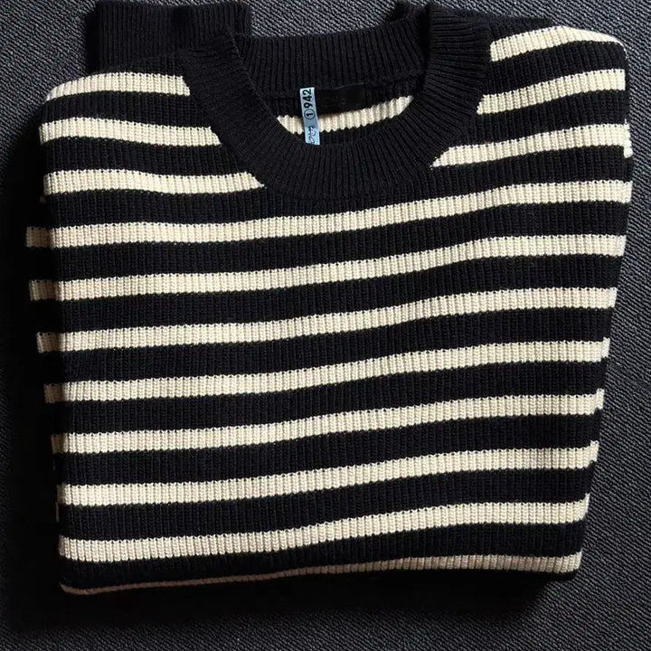 [BUNJANG] MOMA Design Stripe Knit Black / 모마디자인/ 스트라이프 니트 블랙/50