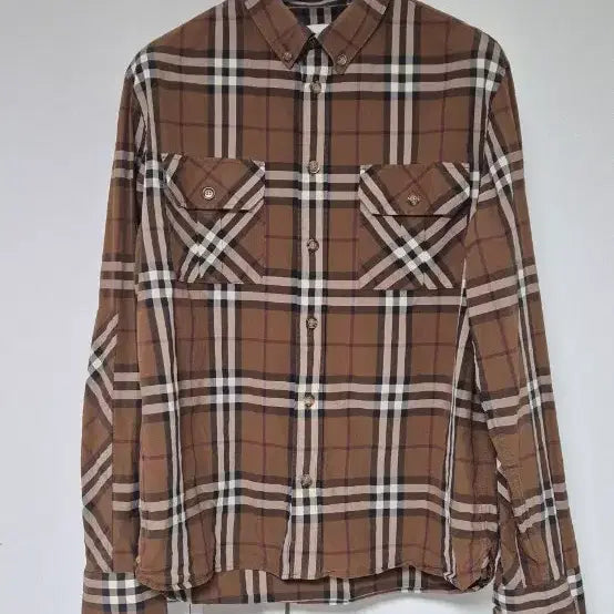 [BUNJANG] Burberry Check Cotton Poplin Shirt / 버버리 체크 코튼 포플린 셔츠