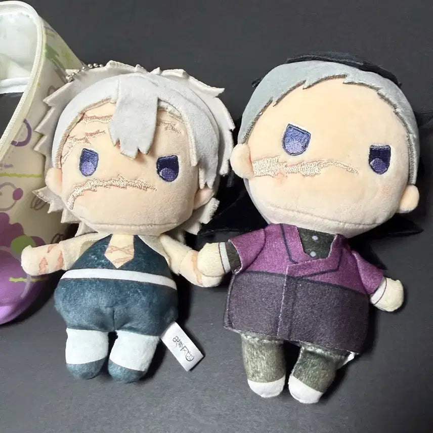 [BUNJANG] Demon Slayer Sanemi Genya Yura Fuwa Original Plush Bundle (First Edition Pouch) / 반택포10.4 귀멸의칼날 사네미 겐야 유라후와 인형 일괄 (초판 파우치)