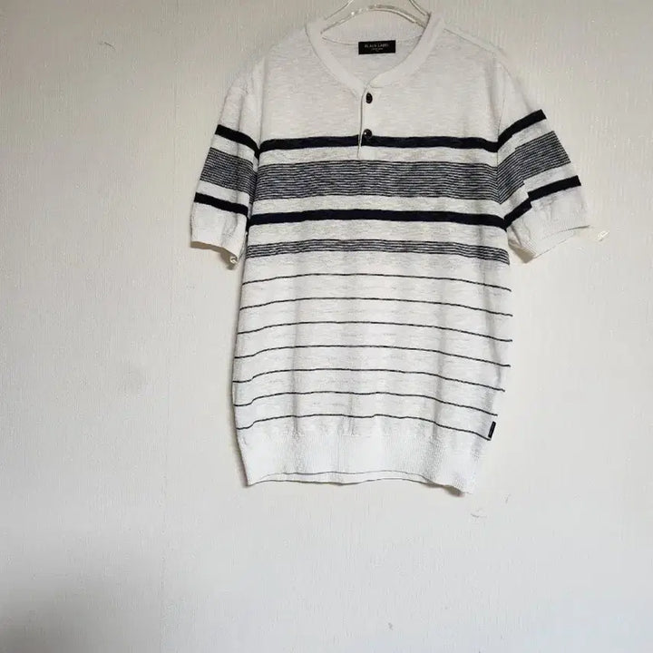 [BUNJANG] Indian Black Label Knit T-shirt / 인디안 블랙라벨 시원한 니트 티셔츠100