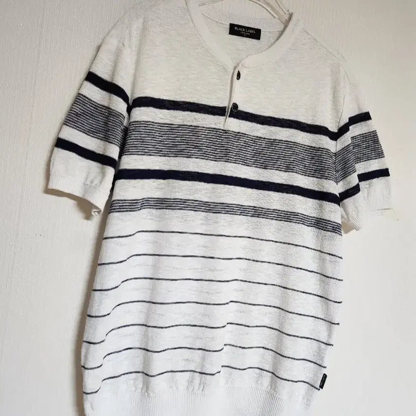 [BUNJANG] Indian Black Label Knit T-shirt / 인디안 블랙라벨 시원한 니트 티셔츠100