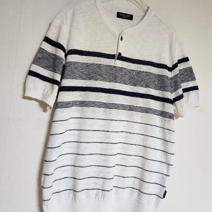 [BUNJANG] Indian Black Label Knit T-shirt / 인디안 블랙라벨 시원한 니트 티셔츠100
