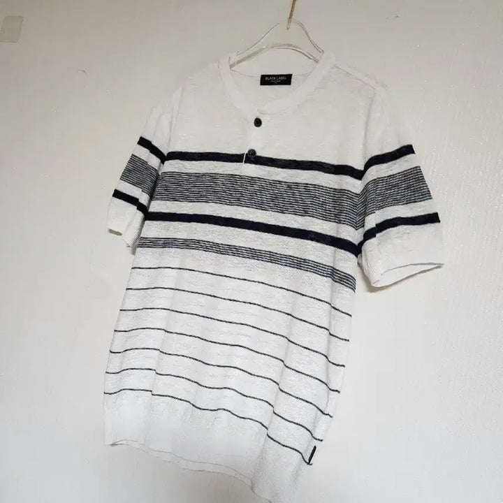 [BUNJANG] Indian Black Label Knit T-shirt / 인디안 블랙라벨 시원한 니트 티셔츠100