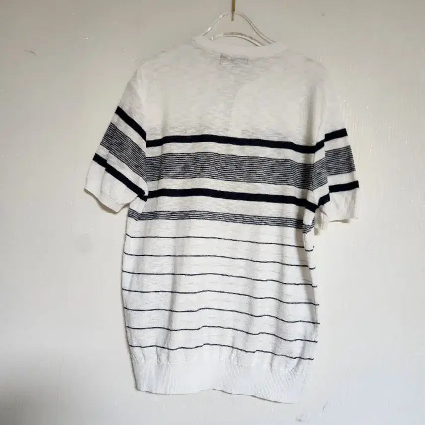 [BUNJANG] Indian Black Label Knit T-shirt / 인디안 블랙라벨 시원한 니트 티셔츠100