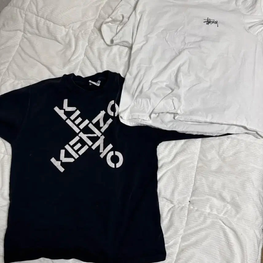 [BUNJANG] Stussy &amp; Kenzo T-shirts / 스투시 반팔,겐조 x자 로고 긴팔