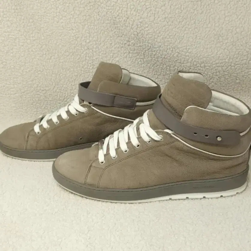 [BUNJANG] Dior Homme Leather Strap High-Top Sneakers / [정품] 디올 옴므 스트랩 레더 하이탑 스니커즈 43