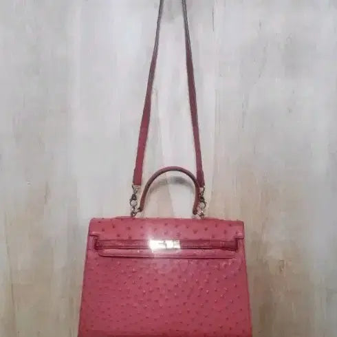 [BUNJANG] MilanoJeong Ostrich Leather Kelly Bag / 밀라노정 오스트리치 가죽 켈리백