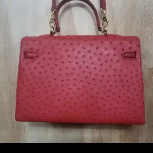 [BUNJANG] MilanoJeong Ostrich Leather Kelly Bag / 밀라노정 오스트리치 가죽 켈리백