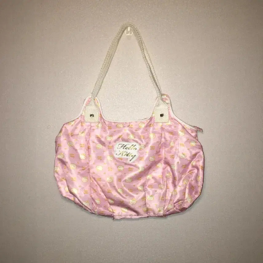 [BUNJANG] Vintage Hello Kitty Pink Dumpling Tote Bag / 빈티지 헬로키티 핑크 토트백 가방