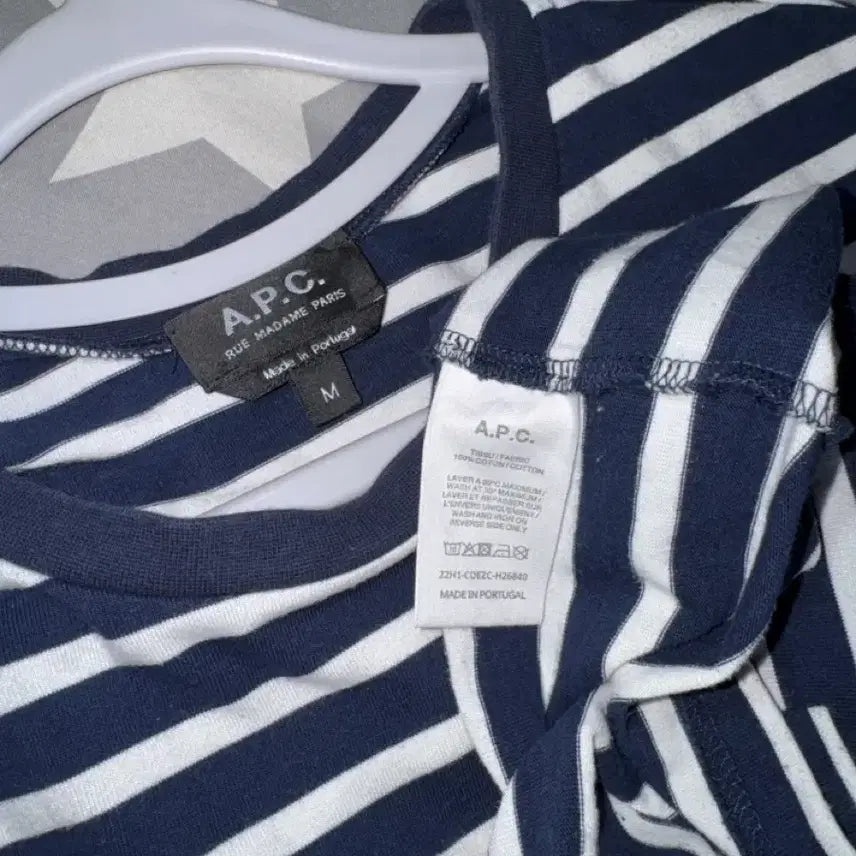 [BUNJANG] A.P.C. Striped Long Sleeve T-shirt / A.P.C. 스트라이프 티셔츠 M 사이즈