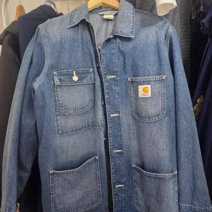 [BUNJANG] Carhartt Michigan Coat Denim Work Jacket Large / 칼하트 데님 워크 자켓 청자켓 미시건코트 라지