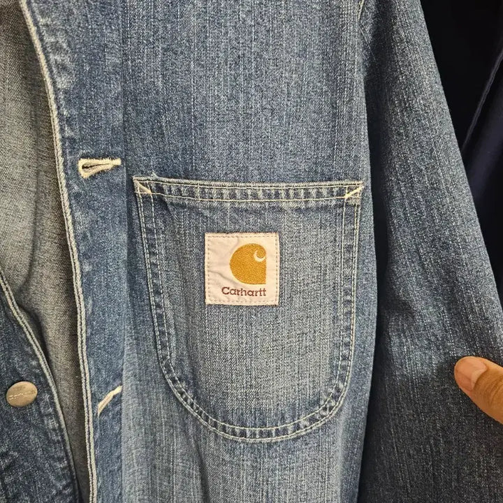 [BUNJANG] Carhartt Michigan Coat Denim Work Jacket Large / 칼하트 데님 워크 자켓 청자켓 미시건코트 라지