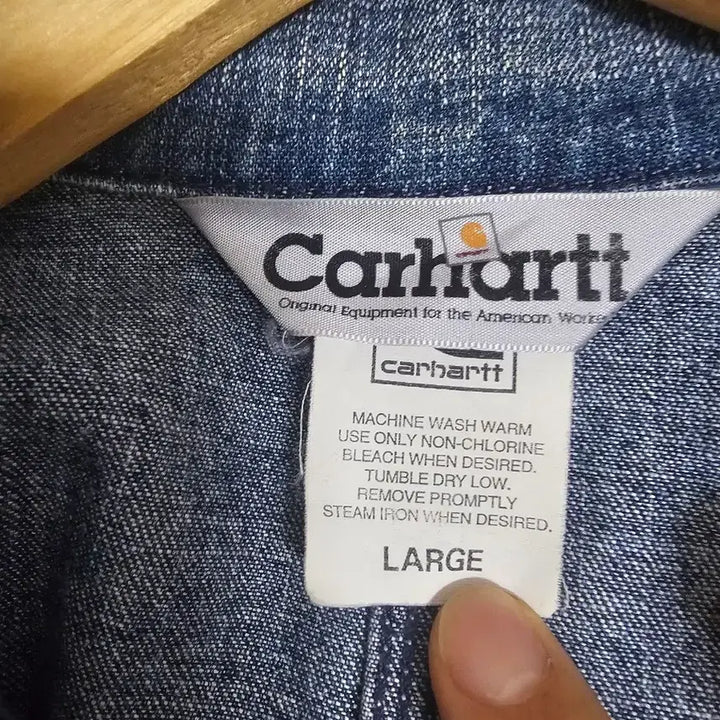 [BUNJANG] Carhartt Michigan Coat Denim Work Jacket Large / 칼하트 데님 워크 자켓 청자켓 미시건코트 라지