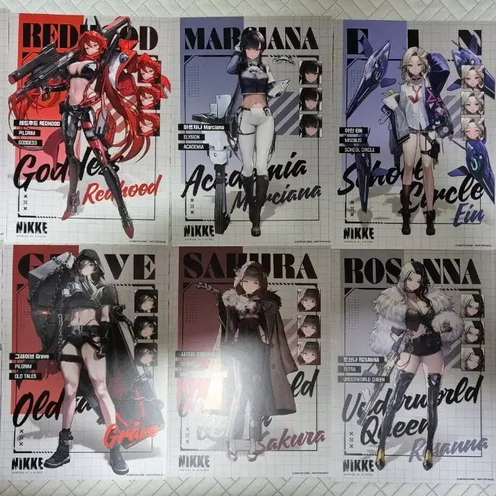 [BUNJANG] NIKKE Poster 10-Piece Bundle Set / 니케 포스터 10종 풀세트