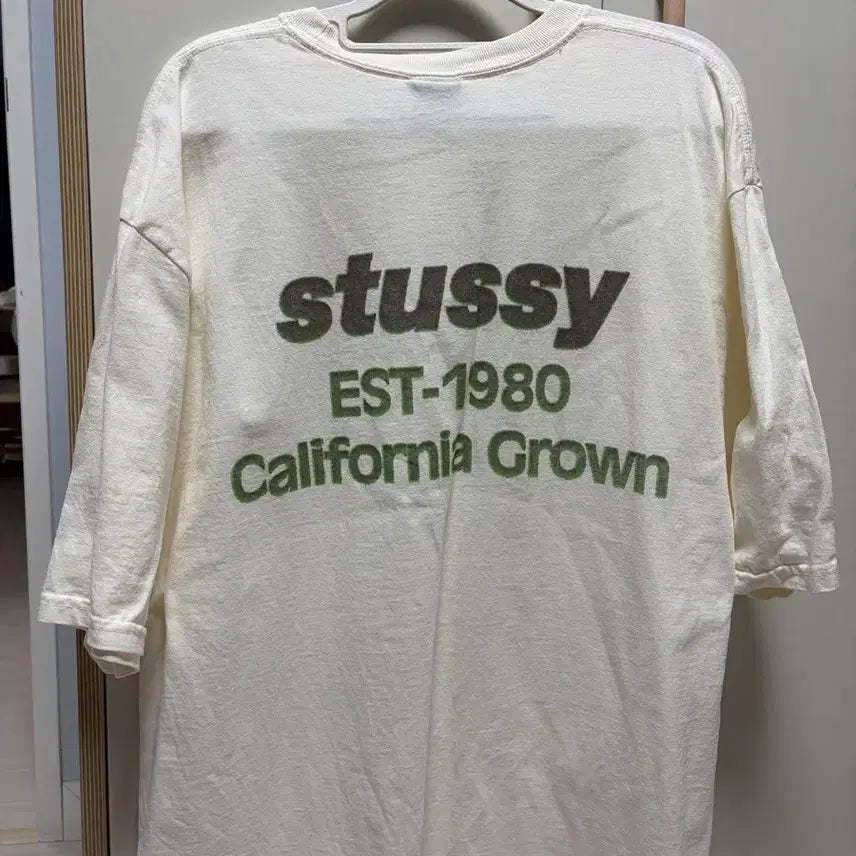 [BUNJANG] Stussy Vintage Washed Graphic T-Shirt Ivory XL / 스투시 반팔 티셔츠