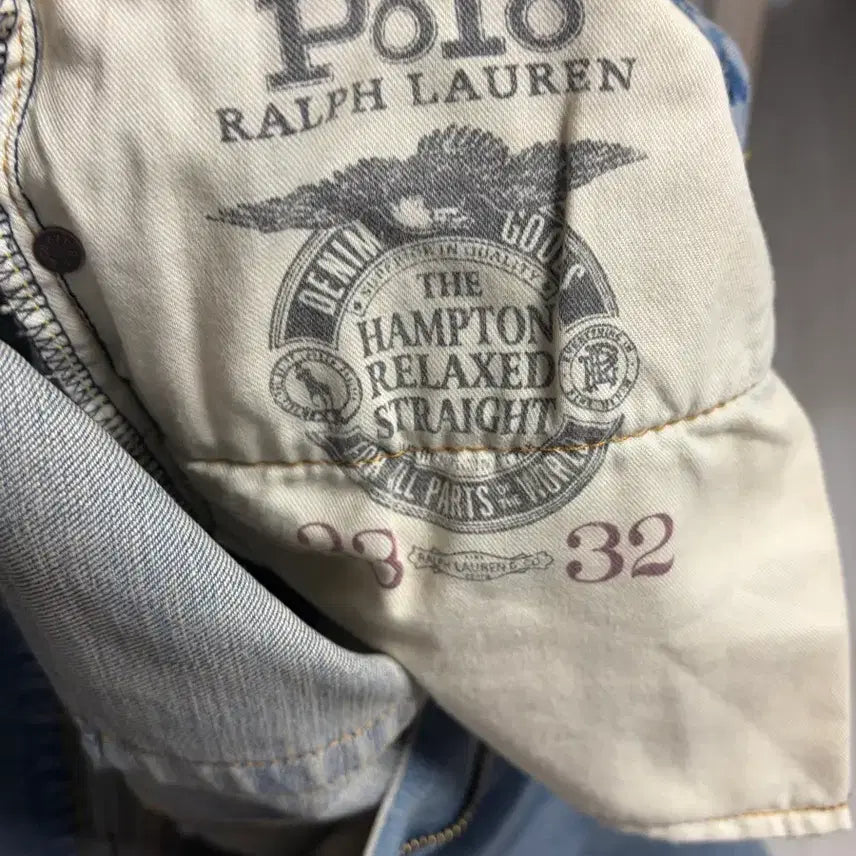 [BUNJANG] Polo Ralph Lauren Hampton Relaxed Straight Jeans (Light Wash 33/32) / 폴로 랄프로렌 햄튼 릴렉스 스트레이트 진(연청 33/32)