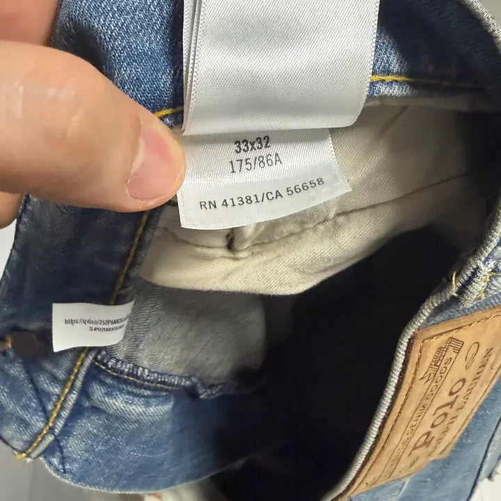 [BUNJANG] Polo Ralph Lauren Hampton Relaxed Straight Jeans (Light Wash 33/32) / 폴로 랄프로렌 햄튼 릴렉스 스트레이트 진(연청 33/32)