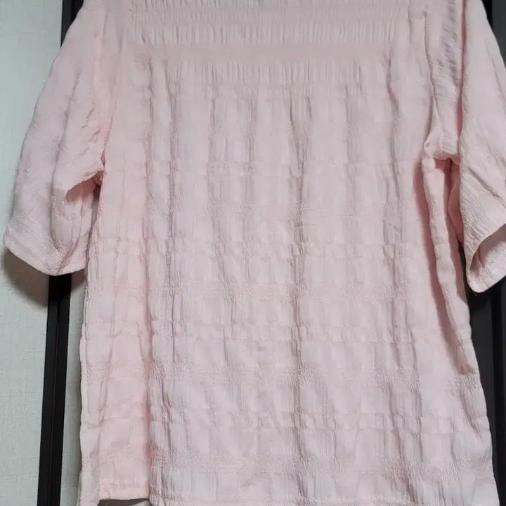 [BUNJANG] Sakura Pink Puff Sleeve Blouse / 벚꽃색 퍼프 티블라우스