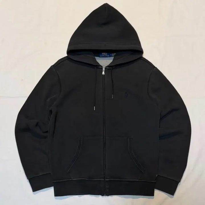 [BUNJANG] Polo Ralph Lauren QR Tab New Model Hoodie Deep Grey / 폴로 랄프로렌 큐알탭 신형 후드집업 딥그레이
