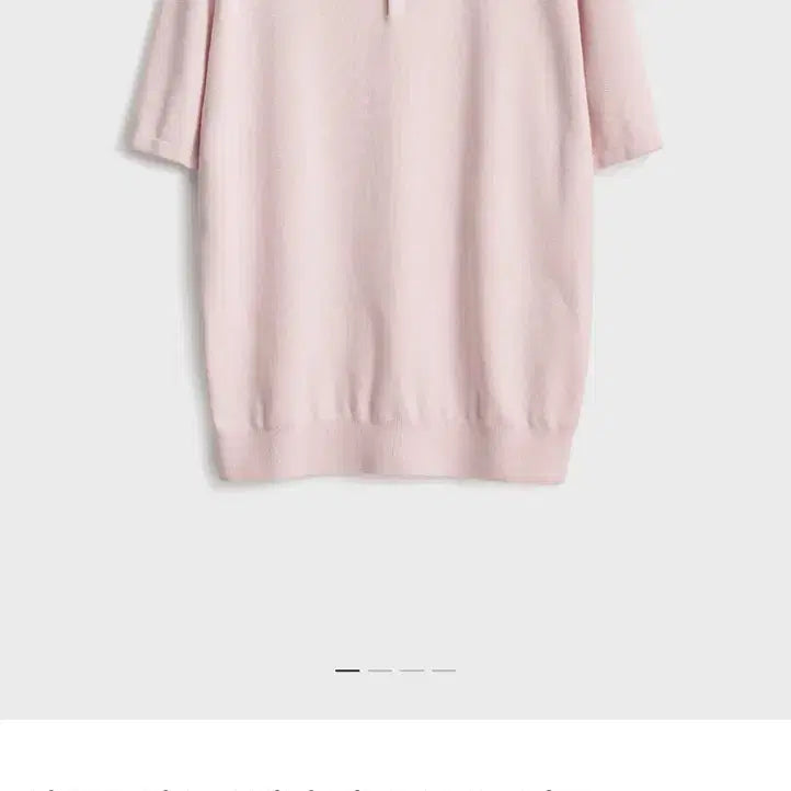 [SOLD OUT] 포터리 숏슬리브 컴포트 카라 니트 라이트블루, 핑크 2 새상품