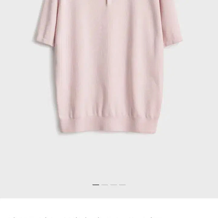 [SOLD OUT] 포터리 숏슬리브 컴포트 카라 니트 라이트블루, 핑크 2 새상품
