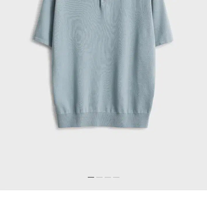 [SOLD OUT] 포터리 숏슬리브 컴포트 카라 니트 라이트블루, 핑크 2 새상품