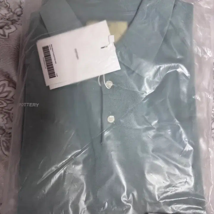 [SOLD OUT] 포터리 숏슬리브 컴포트 카라 니트 라이트블루, 핑크 2 새상품