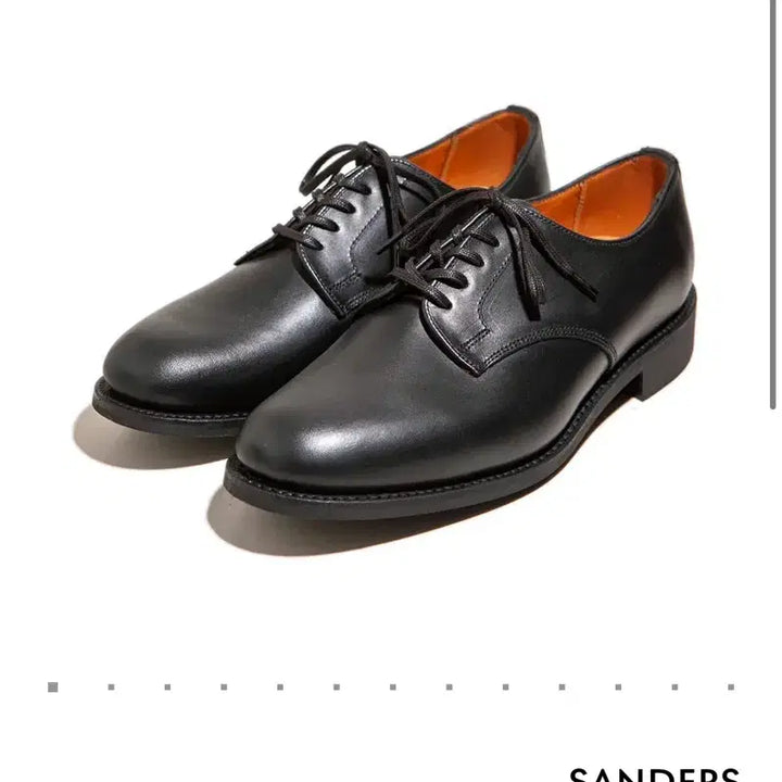 [BUNJANG] Sanders Officer Derby Shoes Waxy Leather UK8 / 샌더스 오피서 더비 슈즈(팔러별주 왁시레더버전) uk8 새상품