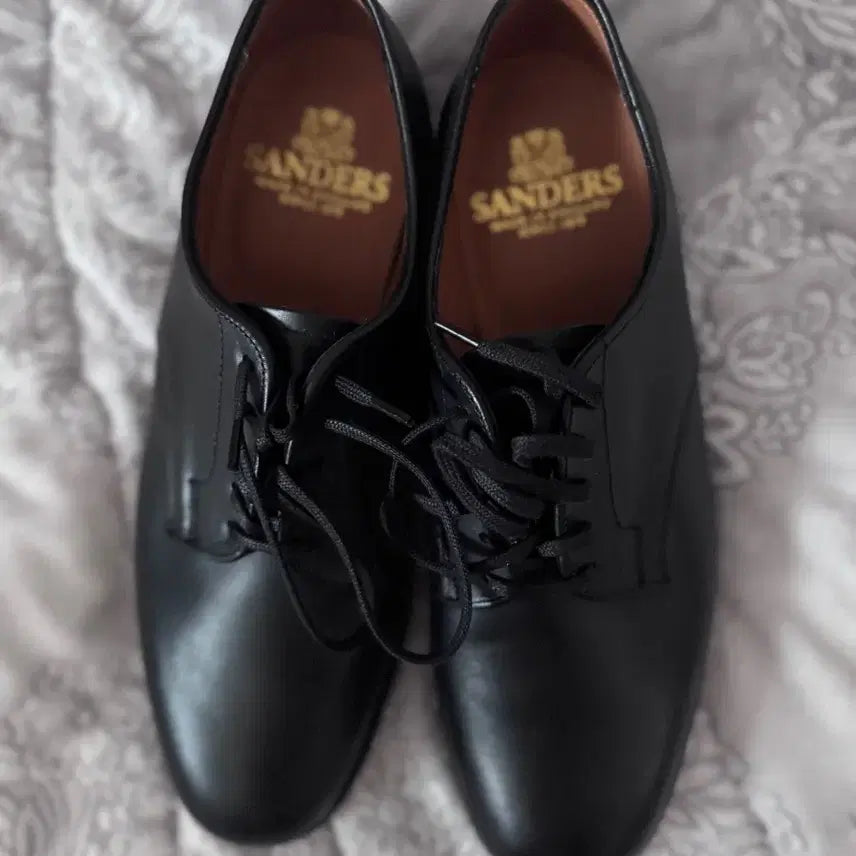 [BUNJANG] Sanders Officer Derby Shoes Waxy Leather UK8 / 샌더스 오피서 더비 슈즈(팔러별주 왁시레더버전) uk8 새상품