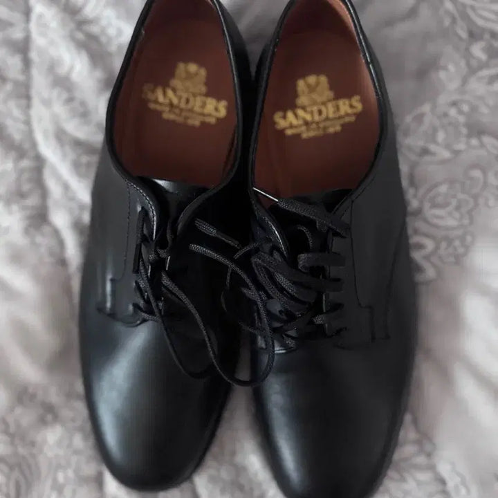 [BUNJANG] Sanders Officer Derby Shoes Waxy Leather UK8 / 샌더스 오피서 더비 슈즈(팔러별주 왁시레더버전) uk8 새상품