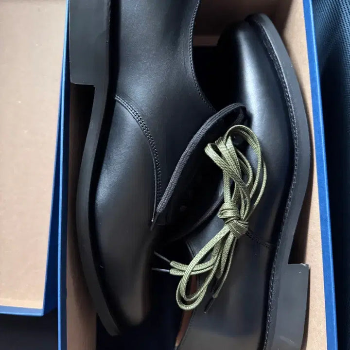 [BUNJANG] Sanders Officer Derby Shoes Waxy Leather UK8 / 샌더스 오피서 더비 슈즈(팔러별주 왁시레더버전) uk8 새상품