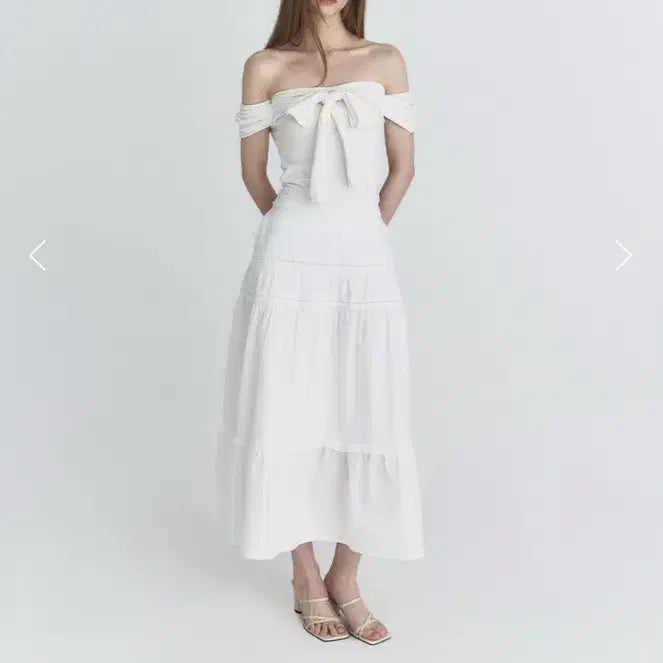 [BUNJANG] Notyourose Ribbon Off-Shoulder Top / (새상품) 낫유어로즈 Notyourose 오프숄더 ribbon top