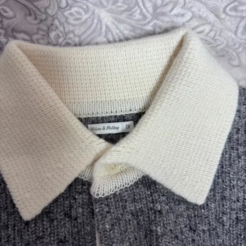 [BUNJANG] Pottery x Wilson Wool Silk Rugby Knit Gray / 포터리x윌슨 울 실크 럭비니트 그레이 2