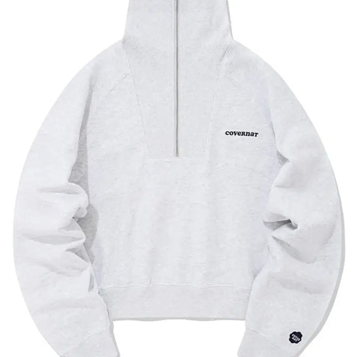 [BUNJANG] Covernat Half Zip-up Sweatshirt Melange Gray / 커버낫 하프집업 맨투맨 멜란지