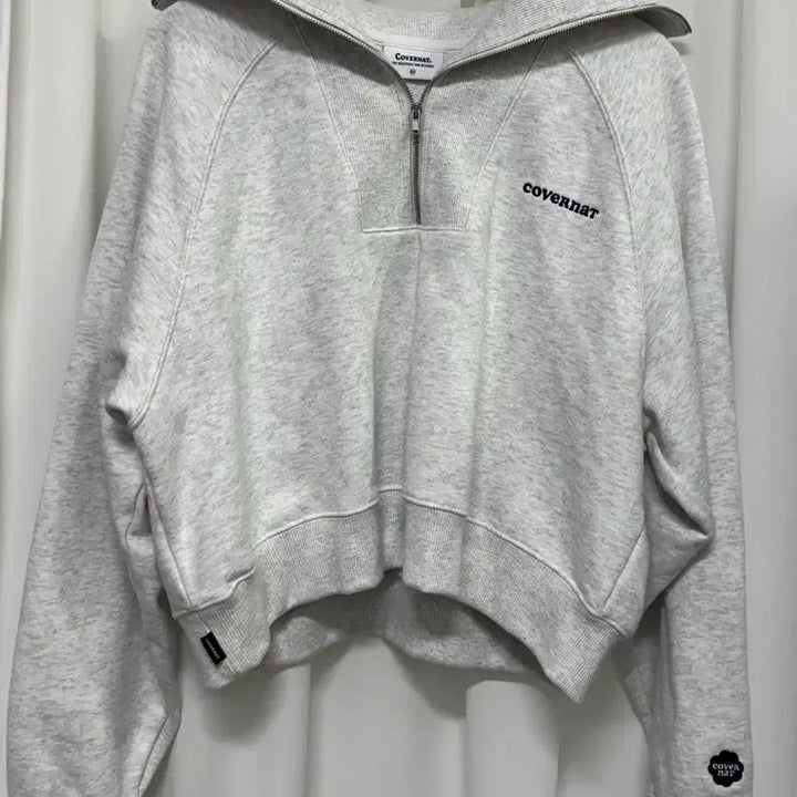 [BUNJANG] Covernat Half Zip-up Sweatshirt Melange Gray / 커버낫 하프집업 맨투맨 멜란지