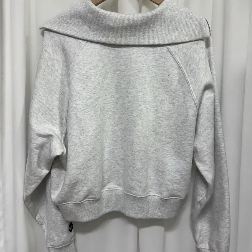 [BUNJANG] Covernat Half Zip-up Sweatshirt Melange Gray / 커버낫 하프집업 맨투맨 멜란지