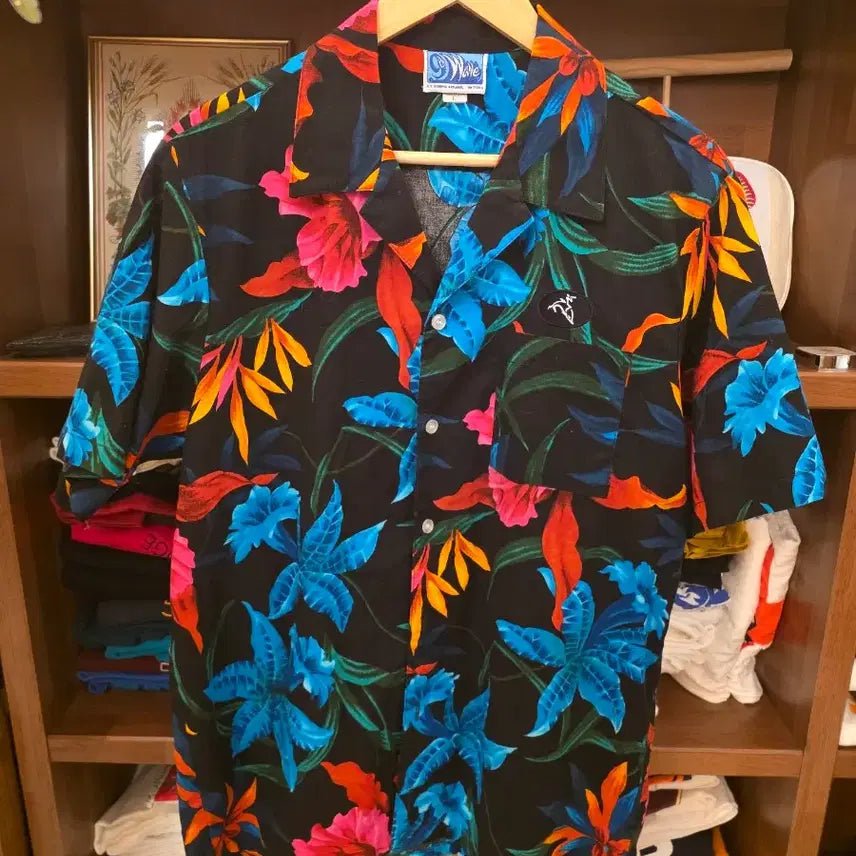 [BUNJANG] Vintage Tropical Wave Hawaiian Shirt / Vintage Tropical Wave Hawaiian Shirt