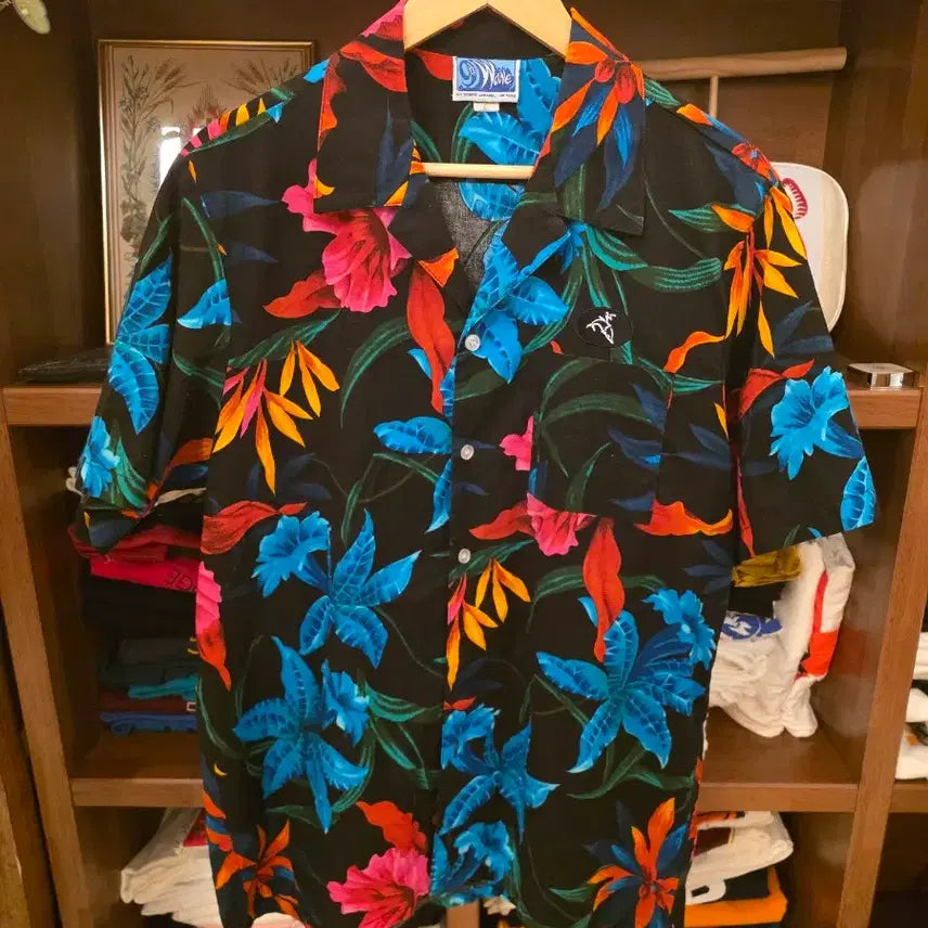 [BUNJANG] Vintage Tropical Wave Hawaiian Shirt / Vintage Tropical Wave Hawaiian Shirt
