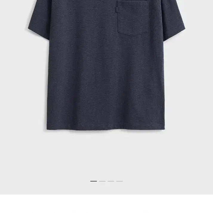 [BUNJANG] Pottery Supima Pocket T-shirt Melange Navy / 포터리 수피마 반팔 포켓 티셔츠 멜란지 네이비 2