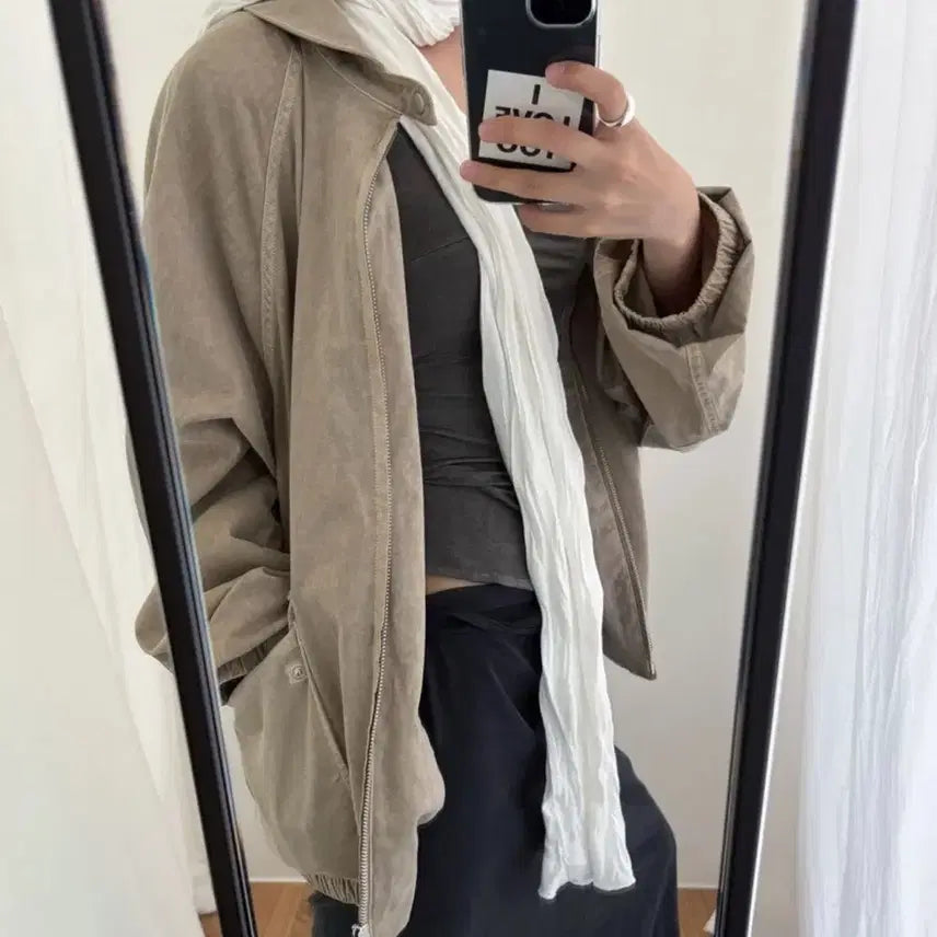 [BUNJANG] Breeze Archive Ivory Scarf / 브리즈아카이브 스카프(아이보리)