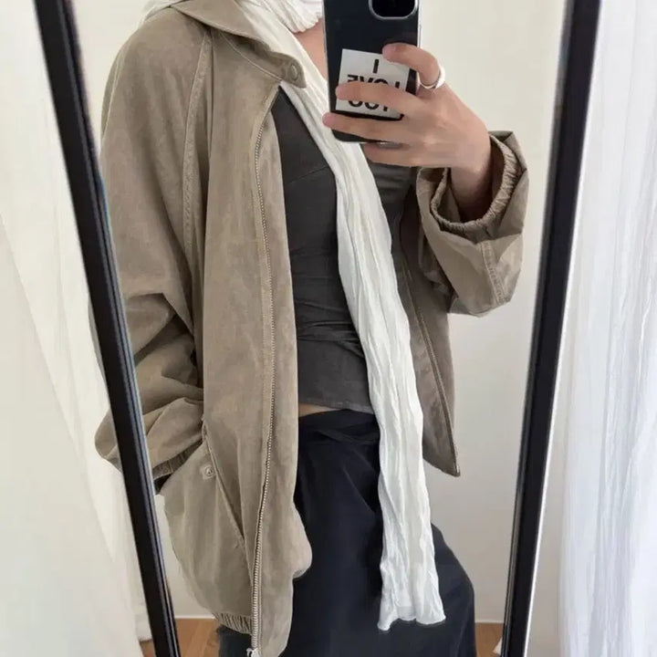 [BUNJANG] Breeze Archive Ivory Scarf / 브리즈아카이브 스카프(아이보리)