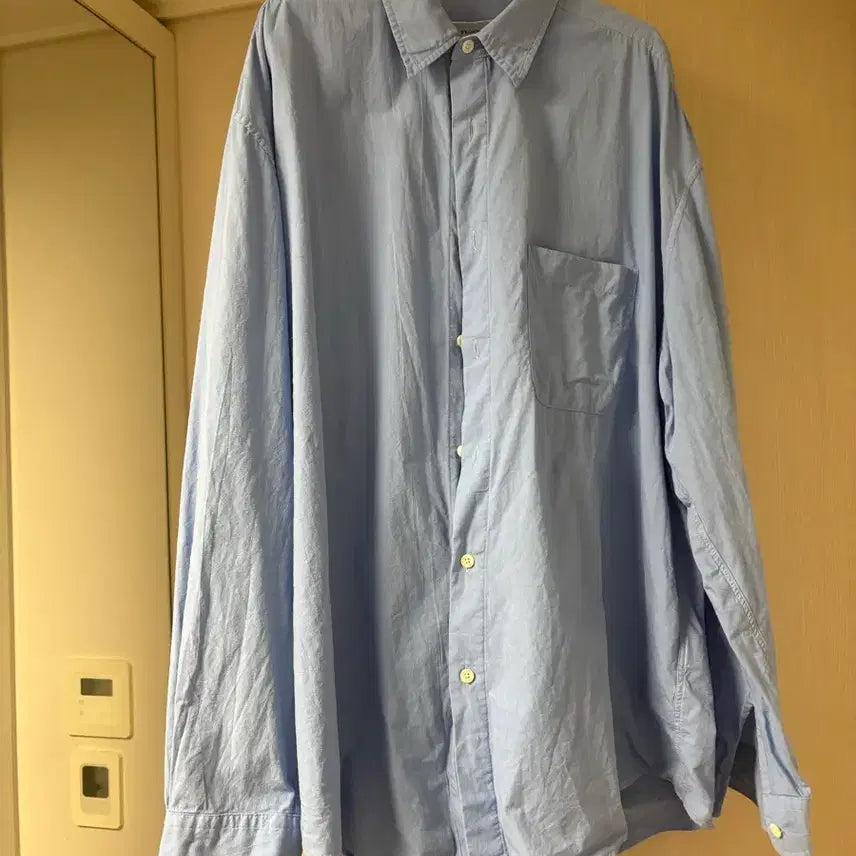 [BUNJANG] Brown Yak 26SS Washed Shirt Blue / 브라운야드 26SS 워시드셔츠 블루6