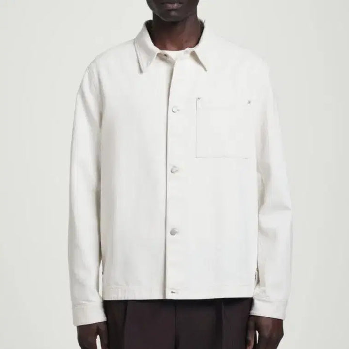 [BUNJANG] COS White Linen Denim Overshirt / [S] COS 코스 화이트 리넨 데님 오버셔츠