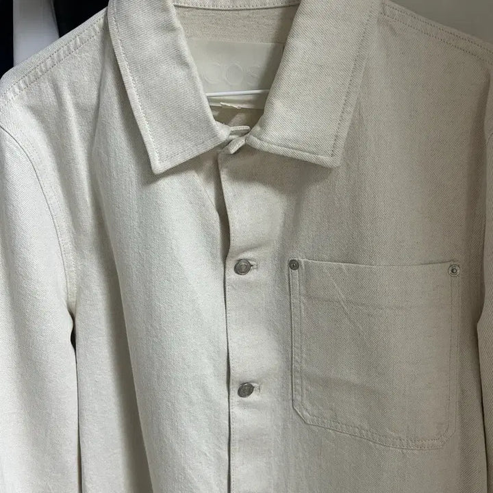 [BUNJANG] COS White Linen Denim Overshirt / [S] COS 코스 화이트 리넨 데님 오버셔츠