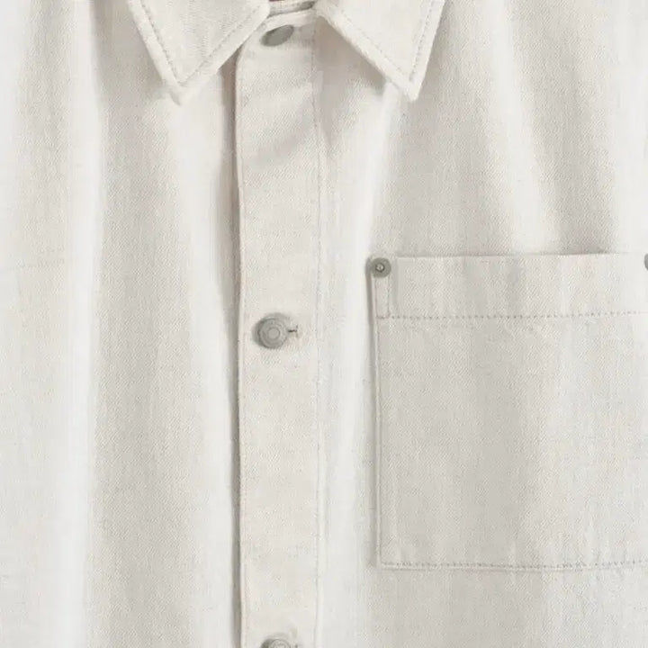 [BUNJANG] COS White Linen Denim Overshirt / [S] COS 코스 화이트 리넨 데님 오버셔츠